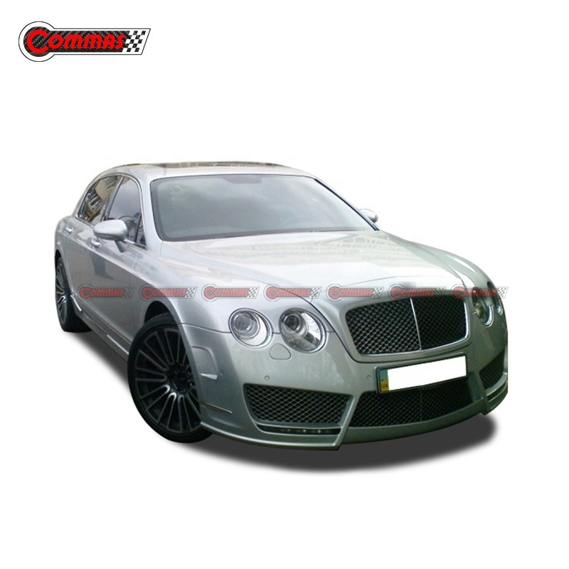 High Quality MSY Style Fiberglass Car Bumpers Front Rear Bumper With Exhaust Tips For Bentley Flying Spur Bodykit 2010-2014