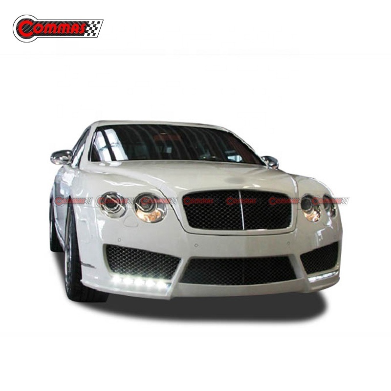 High Quality MSY Style Fiberglass Car Bumpers Front Rear Bumper With Exhaust Tips For Bentley Flying Spur Bodykit 2010-2014