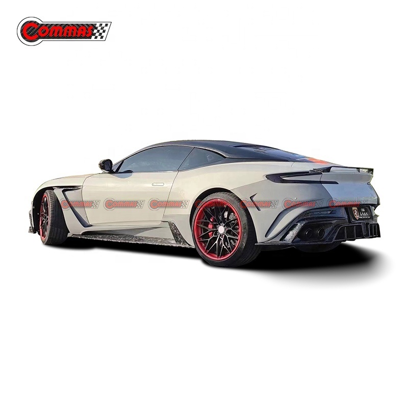 New Design MSY Style Half Carbon Fiber Front Bumper Lip Rear Diffuser Side Skirts Car Body Kit For Aston Martin DB11 Bodykit