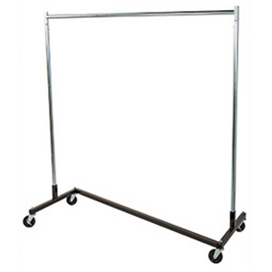 Customized Metal Single-Rail Z-Truck Garment Display Rack for Clothing Store