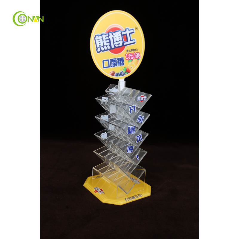 Wire Hook Hanging for Package Candy and Nuts Display Stand Supermarket Candy Display Rack Acrylic Super Market Display Stand -