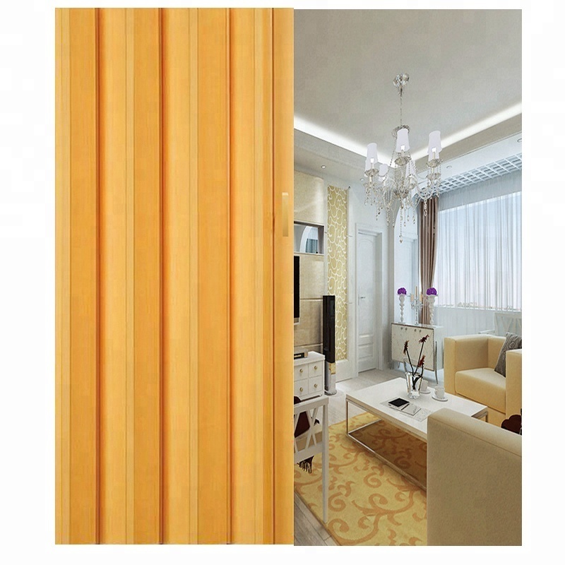 New Design  cheap Price pvc Accordion Interior Folding Toilet Door