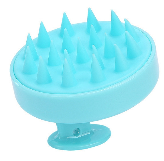 Hair Shampoo Brush with Soft Silicone Scalp Massager Wet Dry Manual Head Brush Exfoliate Remove Dandruff Scalp Care Hair Brush