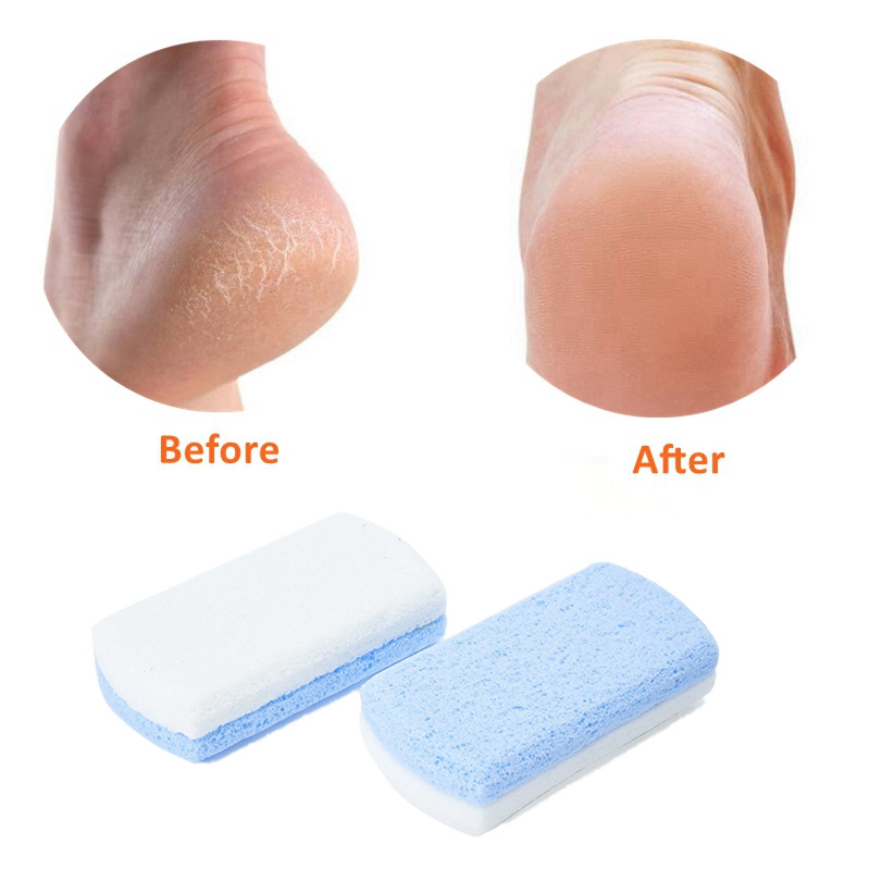 Reusable Feet Pedicure Foot Peel Scrub Exfoliating Skin Cleaner Foot Scrubber Pumice Sponge Stone Cleaning Foot Pumice Stone