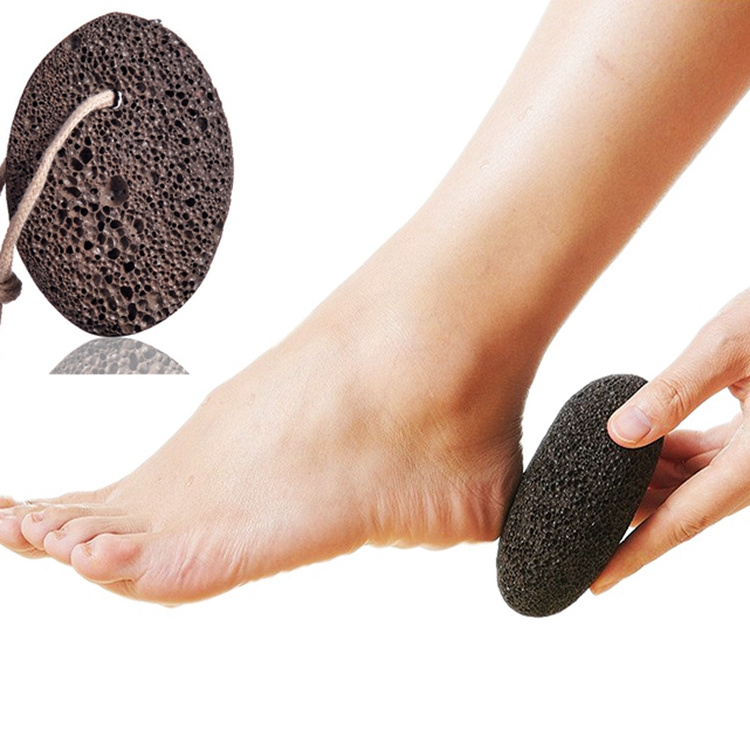 Pumice Stone Natural Callus Remover for Feet Dead Skin Remove Foot Scrub Exfoilating Pedicure Tools Foot Care Pumice Stone-Brown