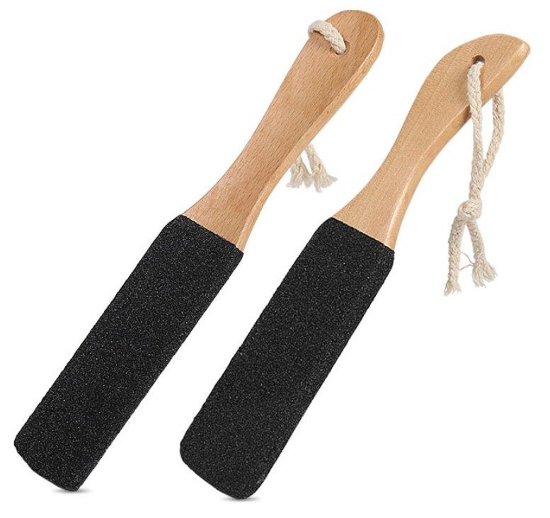 Pumice Stone Wooden Pedicure Kit Heel Scraper Foot Callus Remover Sander Feet Scrubber Foot Care Dry Cracked Dead Skin Foot File