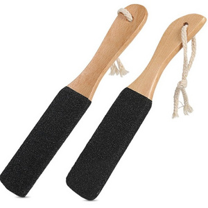 Pumice Stone Wooden Pedicure Kit Heel Scraper Foot Callus Remover Sander Feet Scrubber Foot Care Dry Cracked Dead Skin Foot File