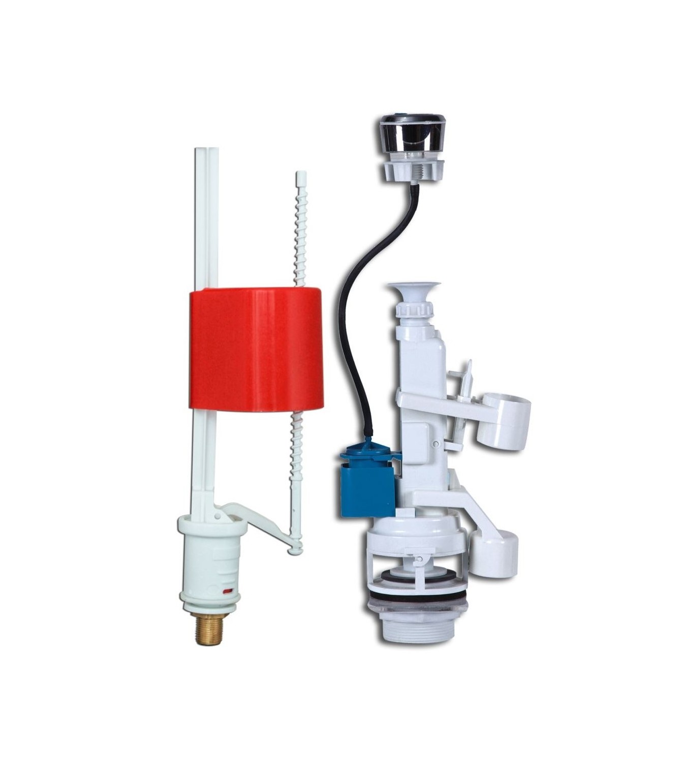 Best Selling Wholesale TRUVA PNEUMATIC DUAL FLUSHING MECHANISM PUSH SYSTEM (W/ ZEPLIN) Filling Valves