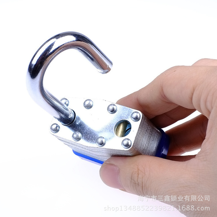 Solid Heavy Durty Laminated Steel Padlock Safety Pad Lock with Hardened Chrome plated Shackle Key Alike with Master Key 30 40 mm