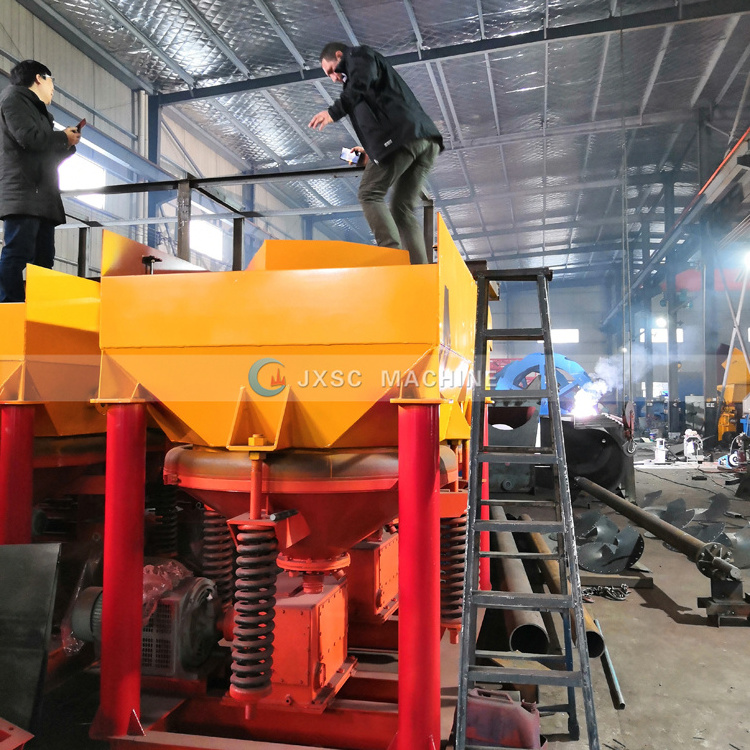 High Quality Gold Coal Tin Barite Pulsator Duplex Diamond Coltan Jig Machine