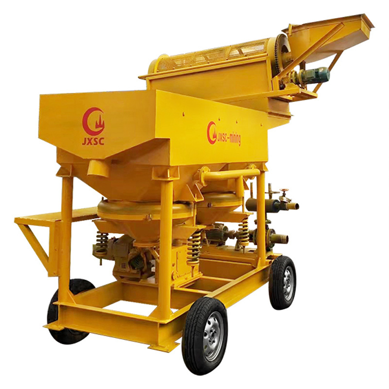 5TPH Small Portable Screening Mining Machine Prospecting Trommel Mini Gold Trommel Wash Plant