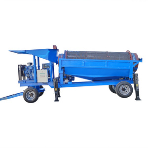 Alluvial Gold Compost Sieve Trommel Gold Washing Machine Drum Screen Small Mobile Gold Trommel Wash Plant