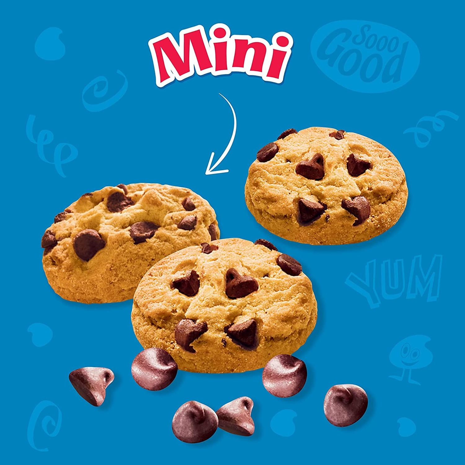 Chips Ahoy! Mini Chocolate Chip Cookies 3 ounce (Pack of 12)