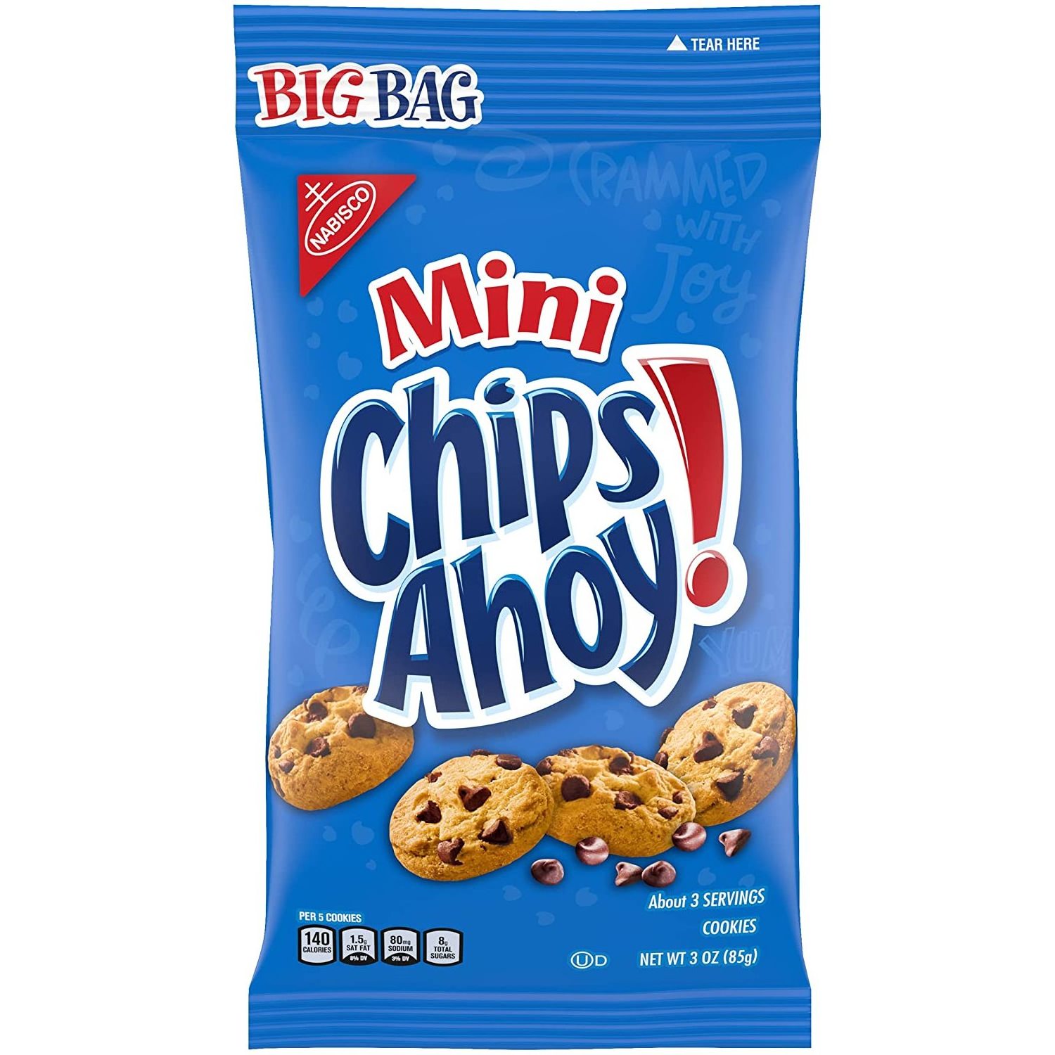 Chips Ahoy! Mini Chocolate Chip Cookies 3 ounce (Pack of 12)