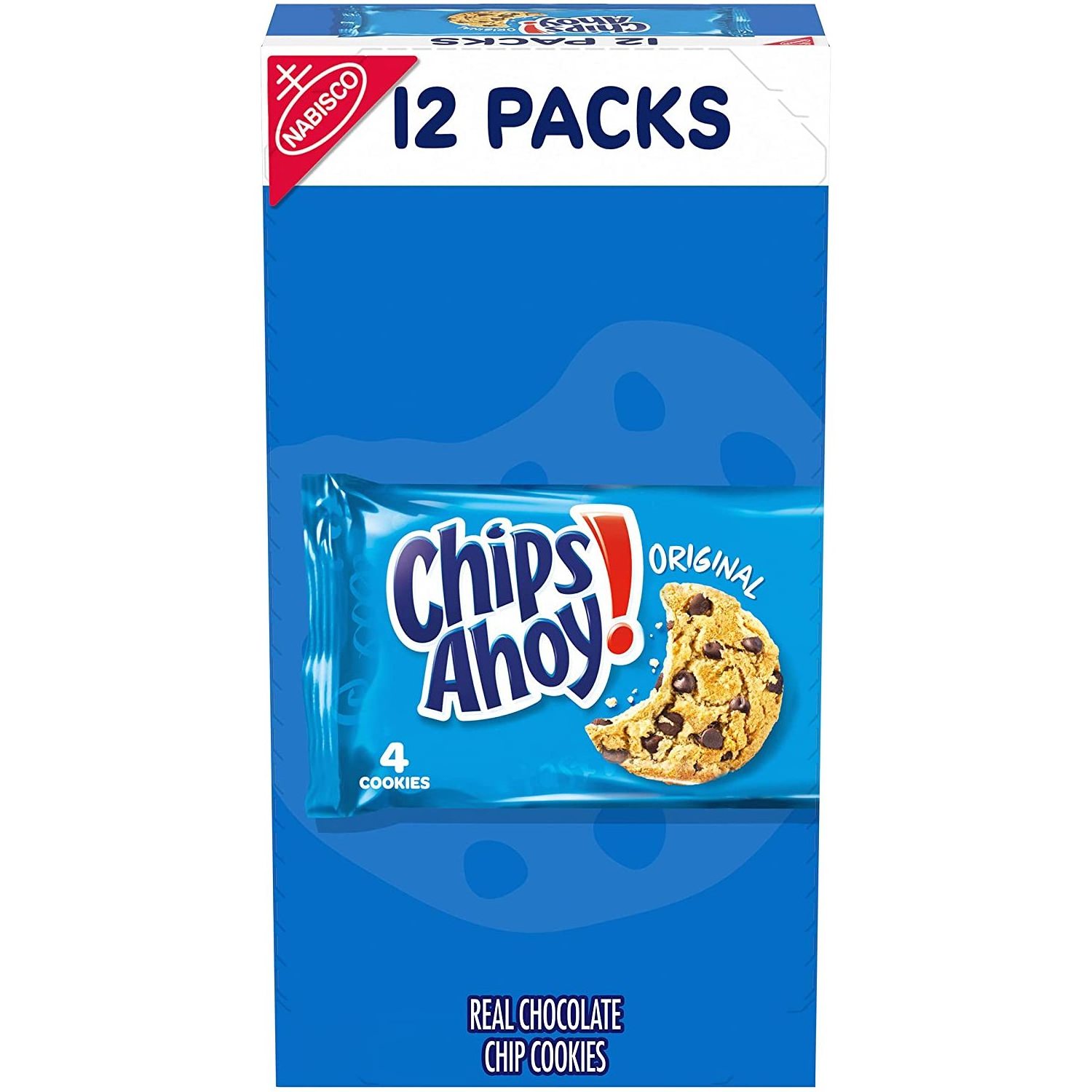 Chips Ahoy! Original Chocolate Chip Cookies Snack Packs (Pack of 12)