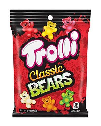 Trolli Classic Gummy Bears Candy, 5.00 oz (1-Bag)