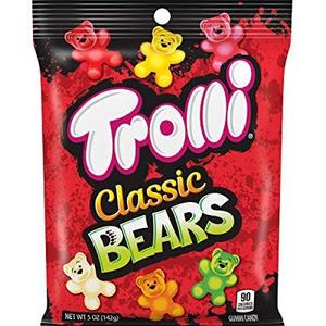 Trolli Classic Gummy Bears Candy, 5.00 oz (1-Bag)