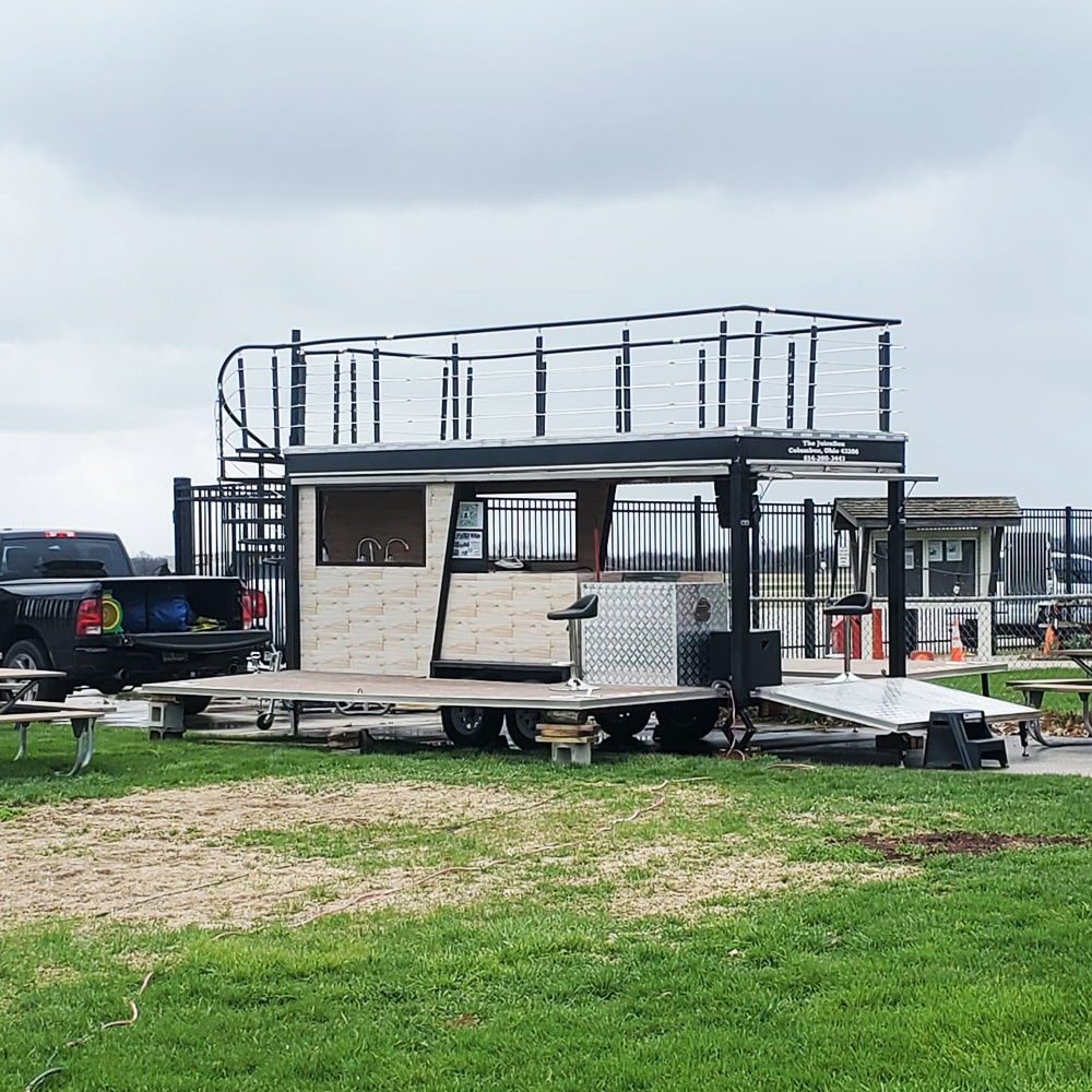 Fast Food Trailer All Purpose Street Restaurant Bar Double Decker Mobile Food Truck For Sale With Kitchen