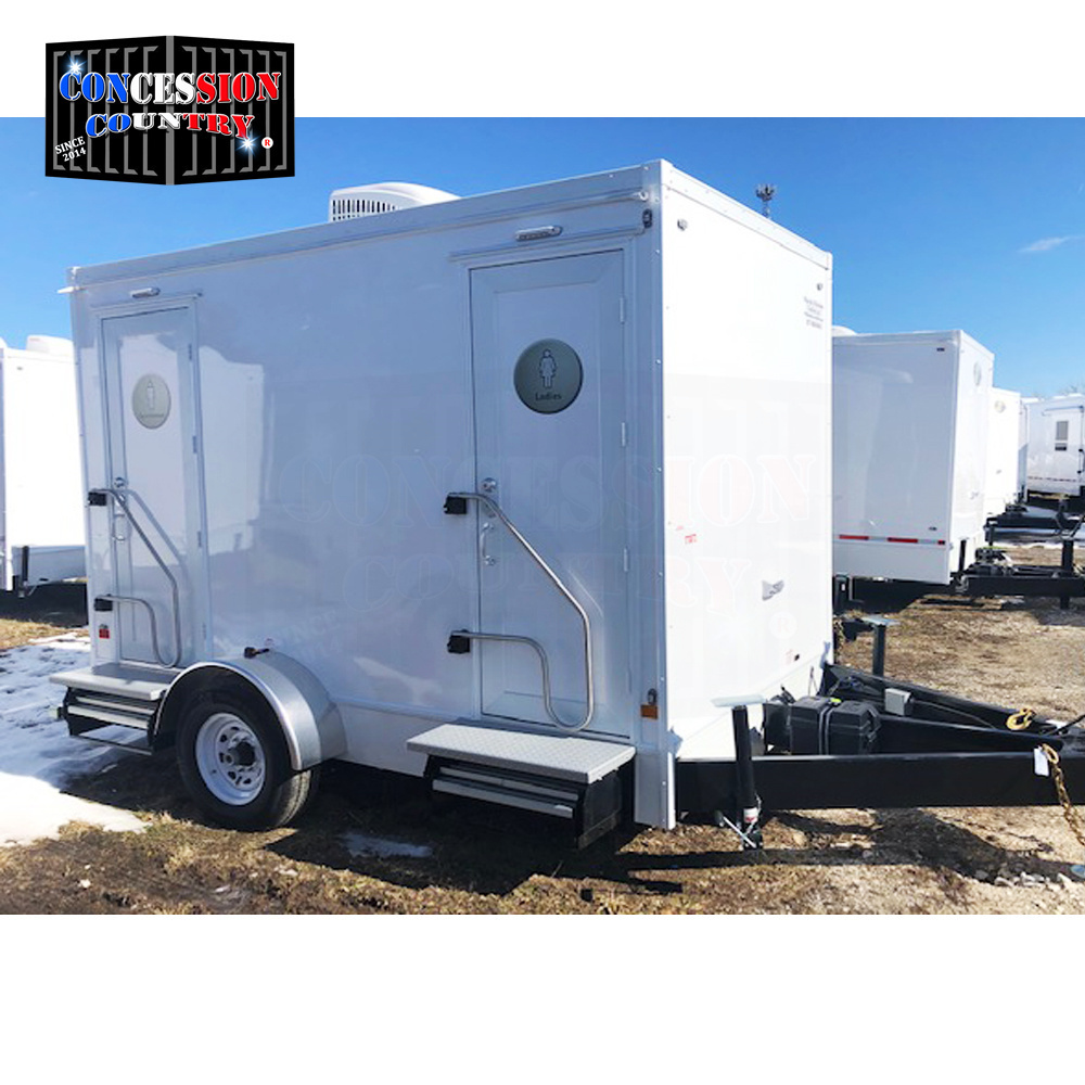 China Mobile Luxury Bathroom Trailer Portable Restroom Trailers Used Portable Toilet Trailers For Sale