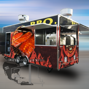 Restaurant Burger Vending Fast Food Trailer Cart