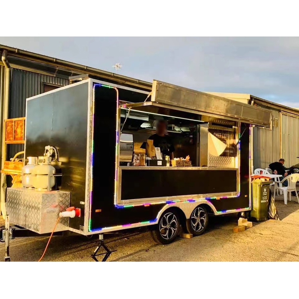 2023 Hot Selling Mobile Food Kiosk Catering Trailer Sushi Food Truck Coffee Stall Concession Food Trailer For Sale