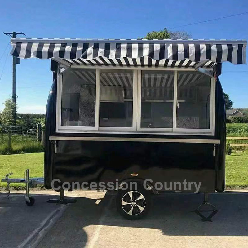 Mobile Food Truck Trailer Fully Equipped Coffee  Bar Pizza Hot Dog Cart Catering Truck Concession Food Trailer