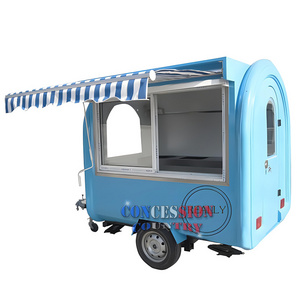 Mobile Food Truck Trailer Fully Equipped Coffee  Bar Pizza Hot Dog Cart Catering Truck Concession Food Trailer