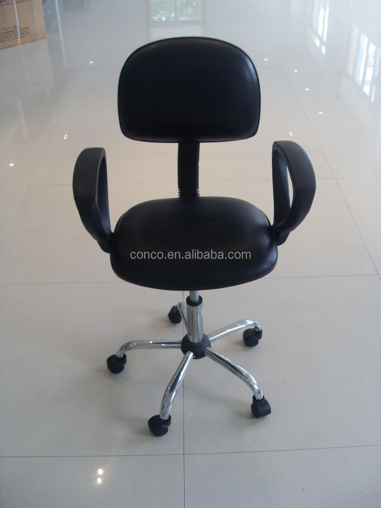 Black/Blue ESD Office Chairs on Wheels