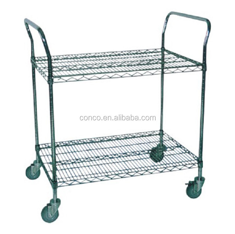 ESD PCB Storage Cart Trolley Stainless Steel Cart With Wheels