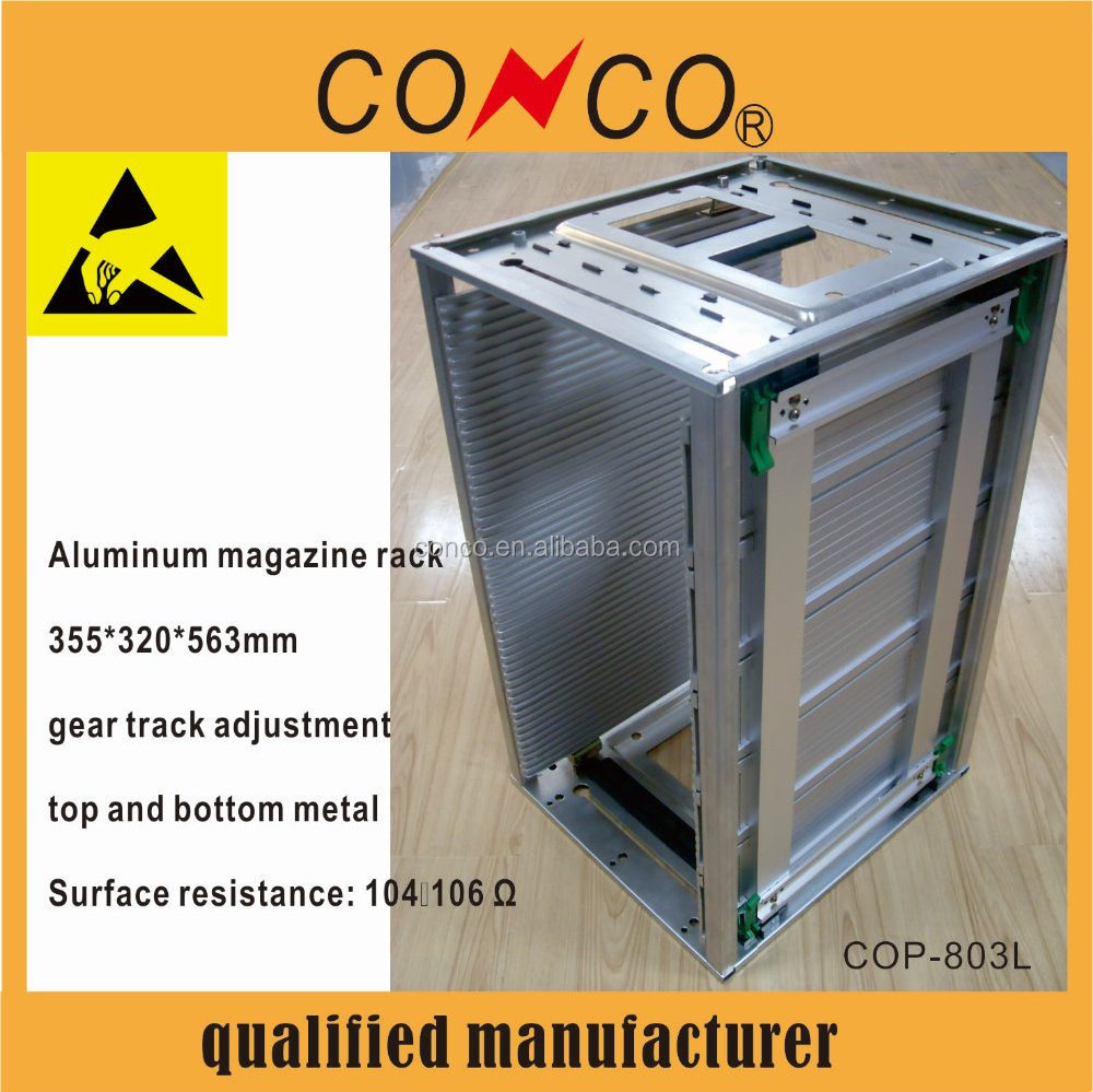 esd pcb magazine rack aluminium pcb magazine rack