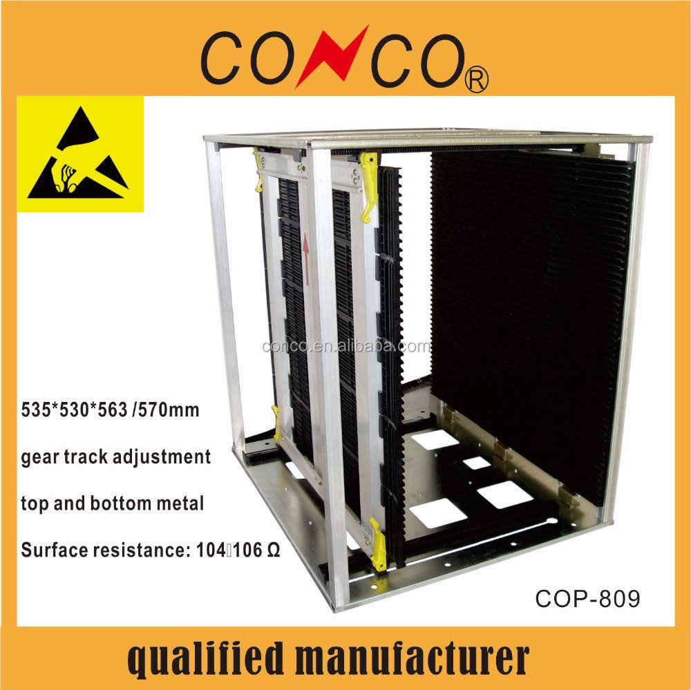 esd pcb magazine rack aluminium pcb magazine rack