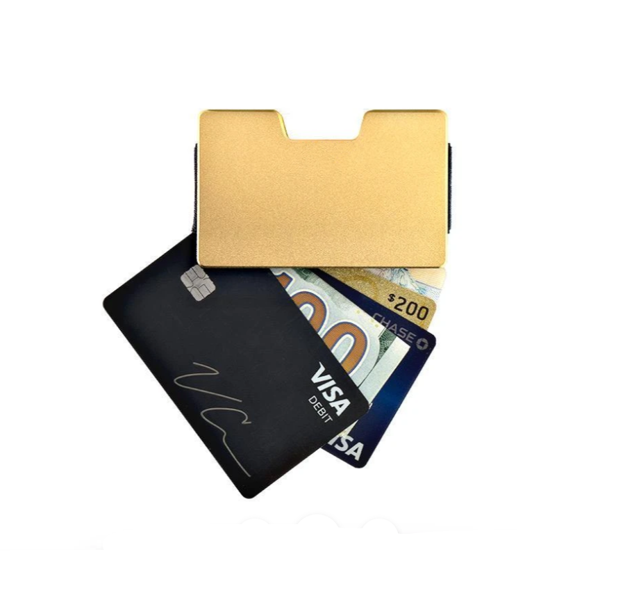 Matte Aluminum RFID Blocking Card Wallet Minimalist Ultra Slim 9mm Profile Card Holder Quick Card Access Storage For Promotion