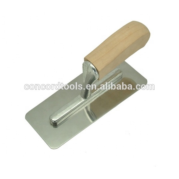 High quality wholesale Natural Wooden Handle Venetian Trowel Stainless Steel Plastering Trowel