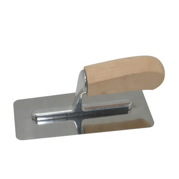 High quality wholesale Natural Wooden Handle Venetian Trowel Stainless Steel Plastering Trowel