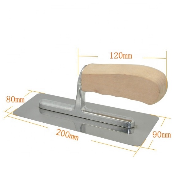 High quality wholesale Natural Wooden Handle Venetian Trowel Stainless Steel Plastering Trowel