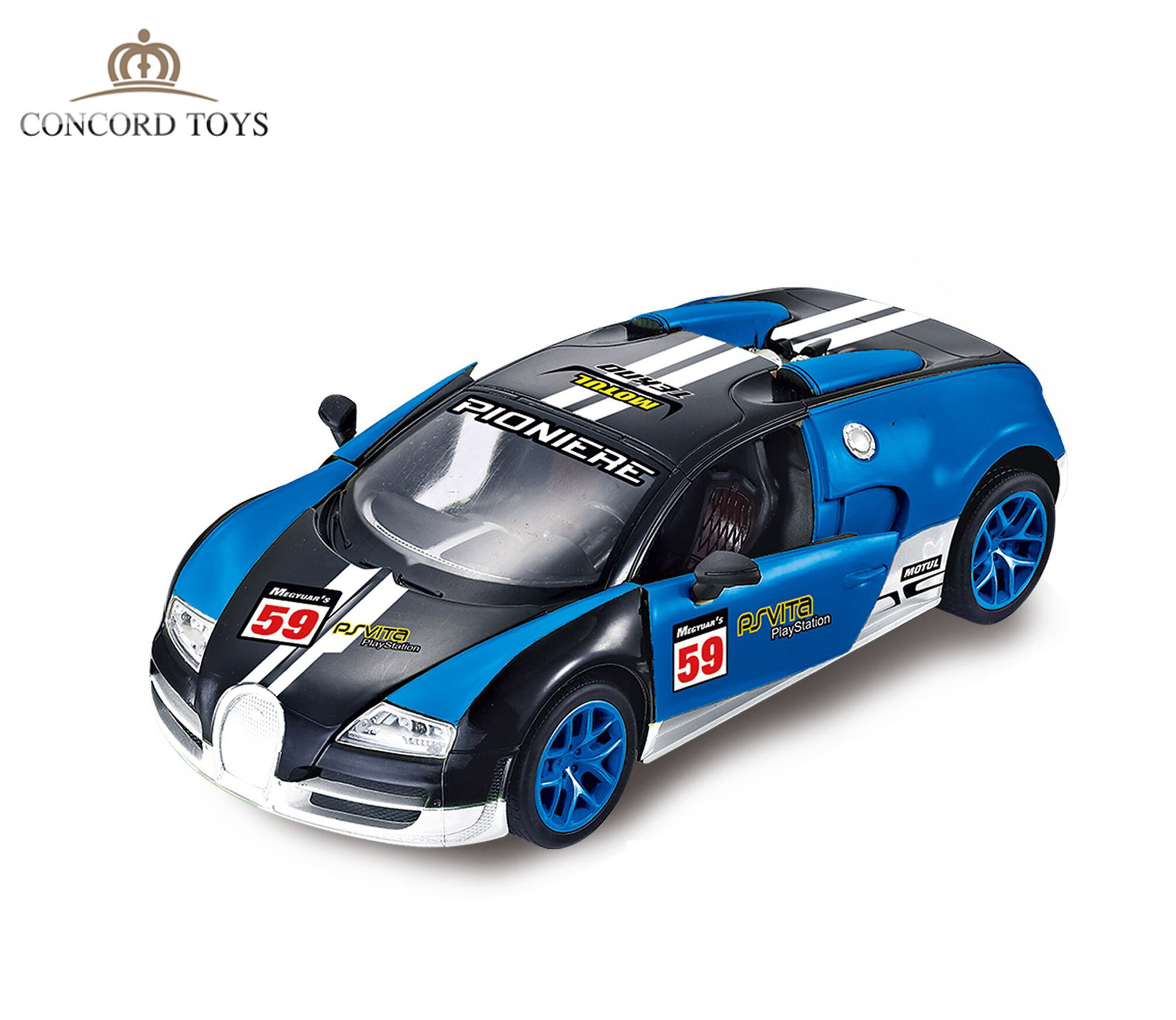 1:16 Scale Bugatti GTR RC Racing Car 2.4G High Speed RC Drift Car Toy Newest Bugatti GTR Remote Control Opening Door RC Car