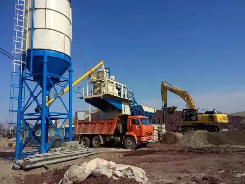 HZS40 Small mini portable mobile ready mixed cement concrete batching plant price for sale