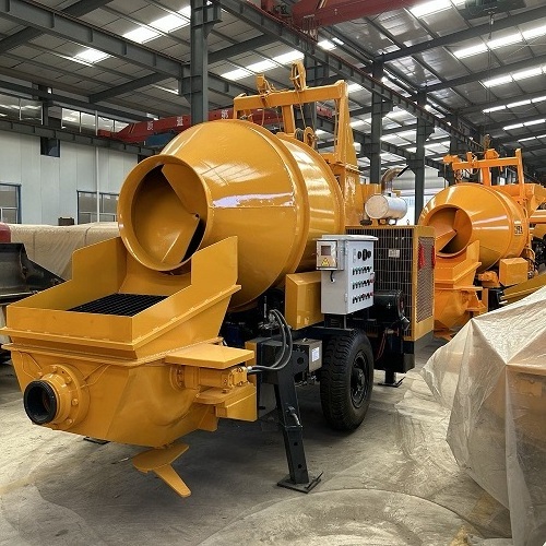 Hot Sale Diesel Portable Concrete Mixer With Pump Factory Directly concrete mixers and concrete pump for civil construction