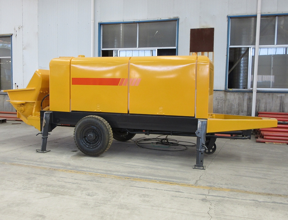 diesel mobile concrete pumping machine China stationary concrete pump cement/trailer concrete pump for Civil Construction Works