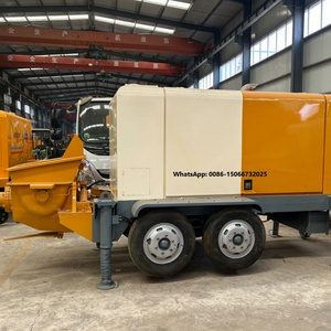 price Mini Portable Pumpcrete Mobile Trailer Cement Pump Portable Small Diesel Concrete Pump For Sale