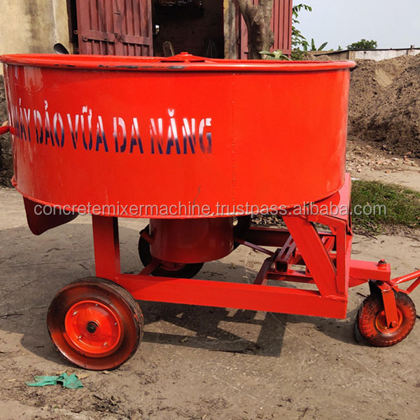 Vietnam producer type gear box or auto axle product concrete pan mixer 450L liter capacity 1 bag cement with electric motor