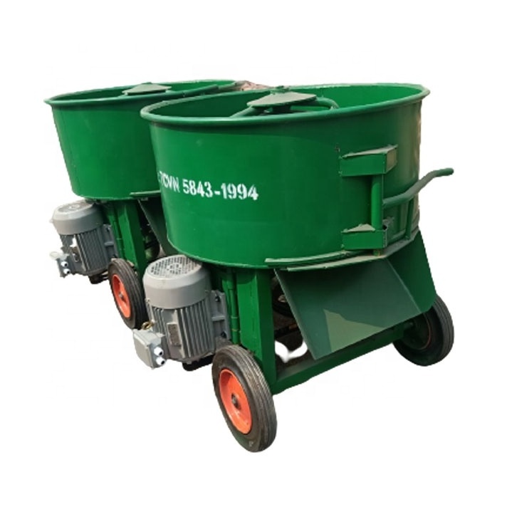 Vietnam producer type gear box or auto axle product concrete pan mixer 450L liter capacity 1 bag cement with electric motor