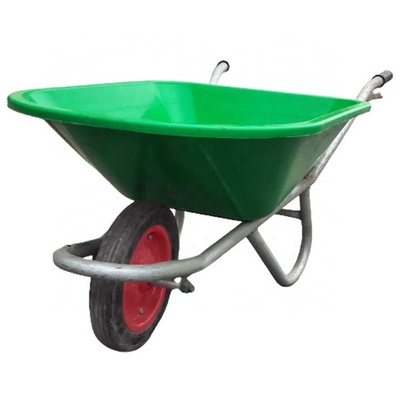 Pure Plastic Tray Wheelbarrow Motor with Lighter and Stronger Than Steel or Engine as Request Drum Thickness up to 5.5mm