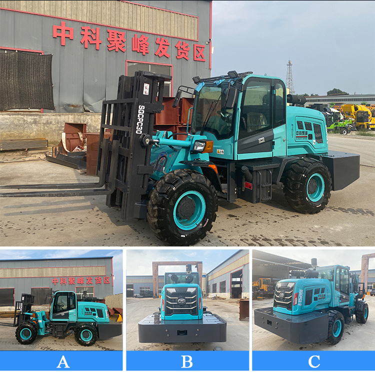 New 2000kg multi-directional home warehouse machine articulated off-road forklift machine price