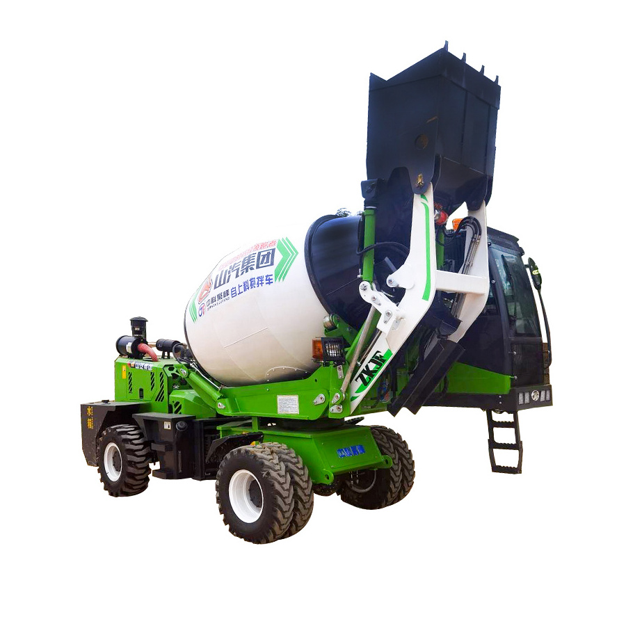 3.5 / 4 Cubic Meters New Design Mobile Self-Loading Concrete Mixer Self-Loading Truck