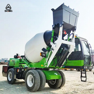 0.5 / 0.8/1.2 / 1.8/2/2.6/3.5 / 4 / 5.5 / 6.5 Cubic Meters Self Loading Concrete Mixer With Truck Engineering