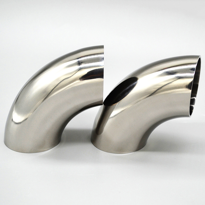 Condibe stainless steel 90 degree curved tube elbow