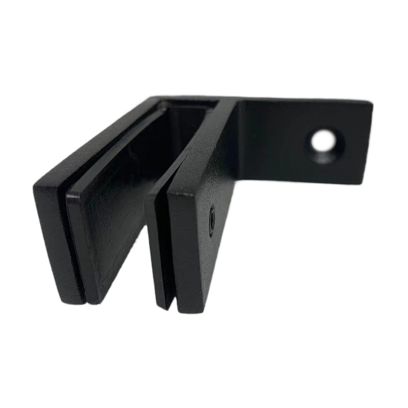 Condibe glass fence wall mounting glass to glass black corner connector