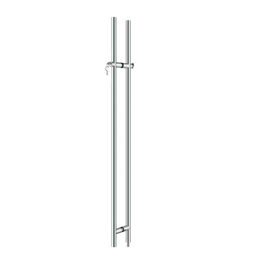 Condibe stainless steel sliding shower glass door pull handles with lock