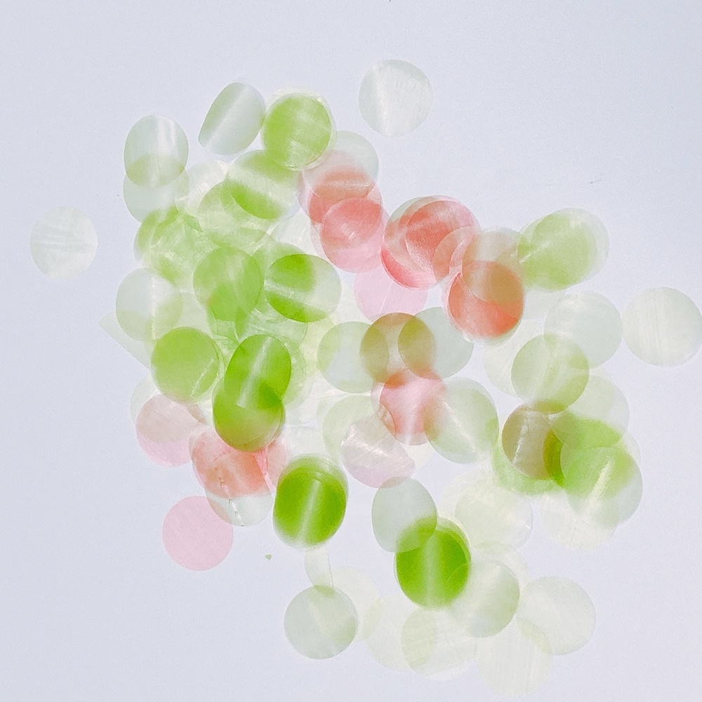 Round Biodegradable Rice Paper Wedding Confetti